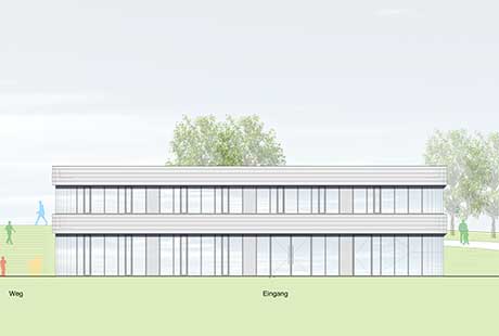 Spatenstich Einfeldsporthalle mit 6 Klassenräumen, Gundelfingen