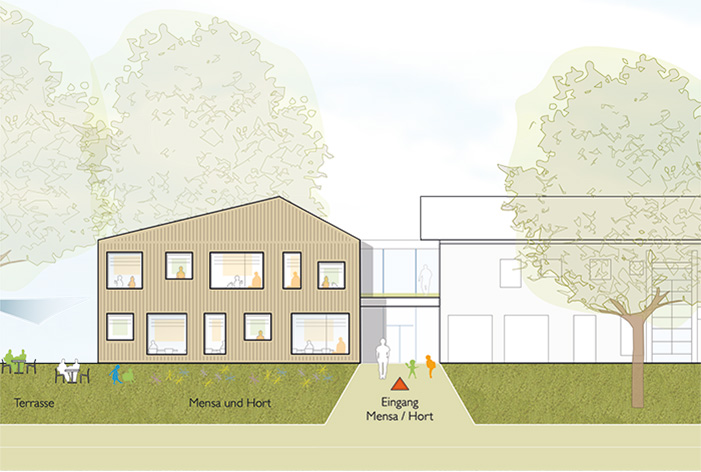 Neubau Mensa und Hort Erich Kästner Schule Böblingen