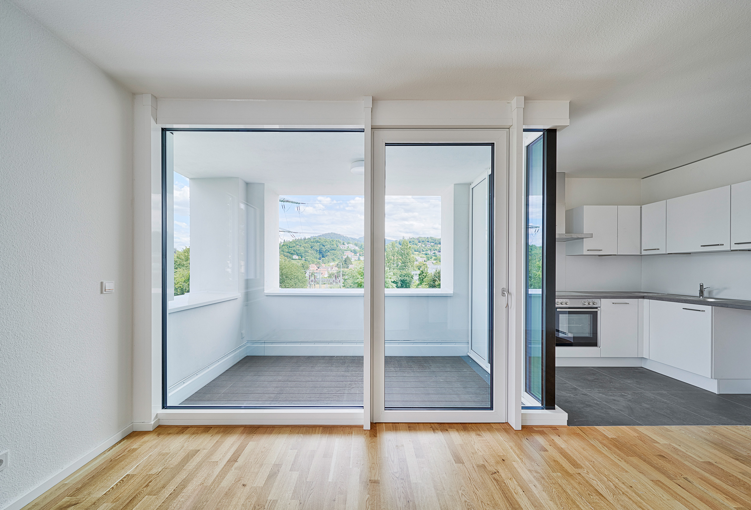 Blick zur Loggia von innen